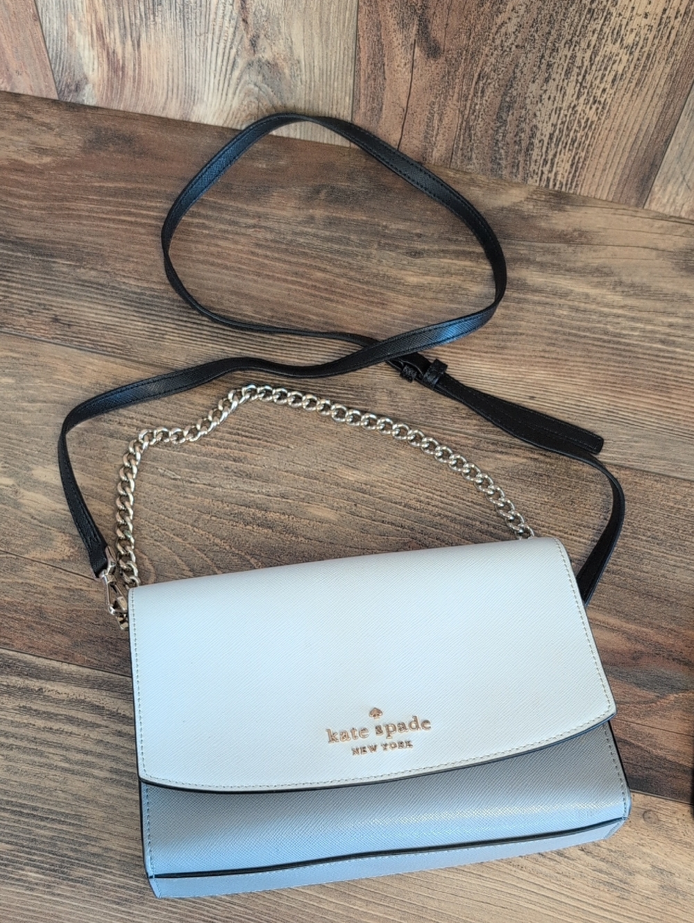 kate spade Carson Colorblock Convertible Nimbus Grey Crossbody Bag    M419